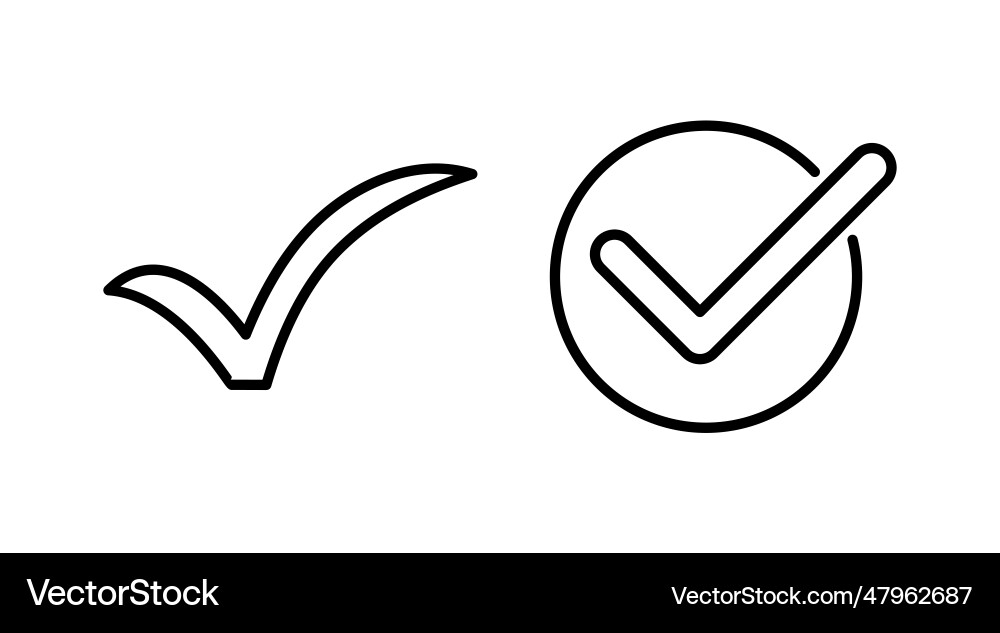 Check icon mark list button Check icon mark list button vector image