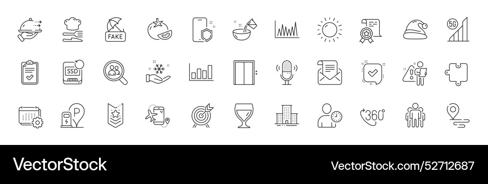 Group mail newsletter and line graph icons Group mail newsletter and line graph icons vector image
