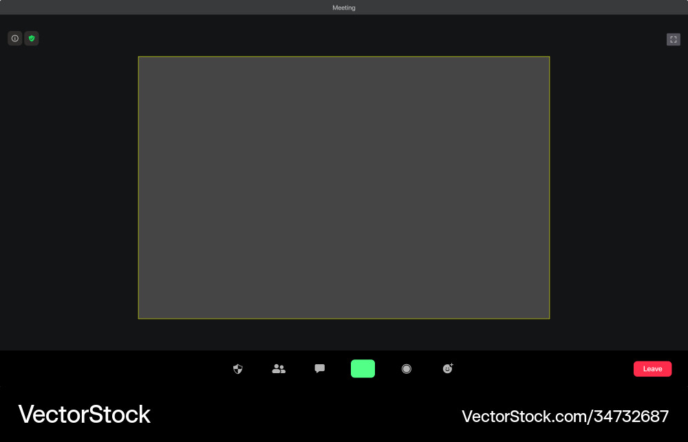 Meeting App UI Template Royalty Free Vector Image