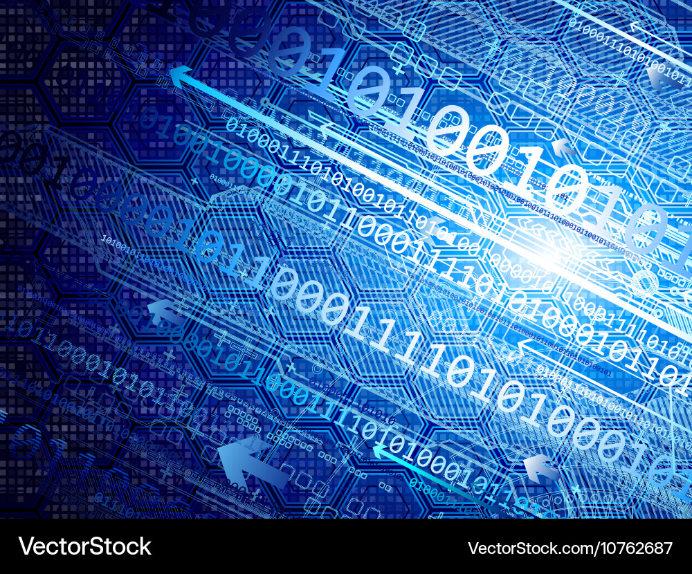 Tech background vector image