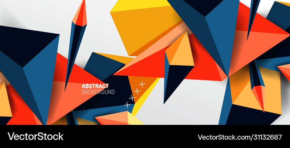 Trendy simple triangle abstract background Vector Image