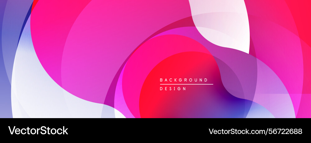Abstract fluid shapes overlap creating vibrant Abstract fluid shapes overlap creating vibrant Vector Image