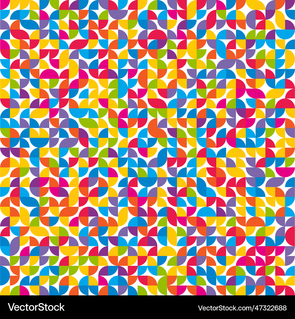 Abstract retro geometric styled pattern background vector image