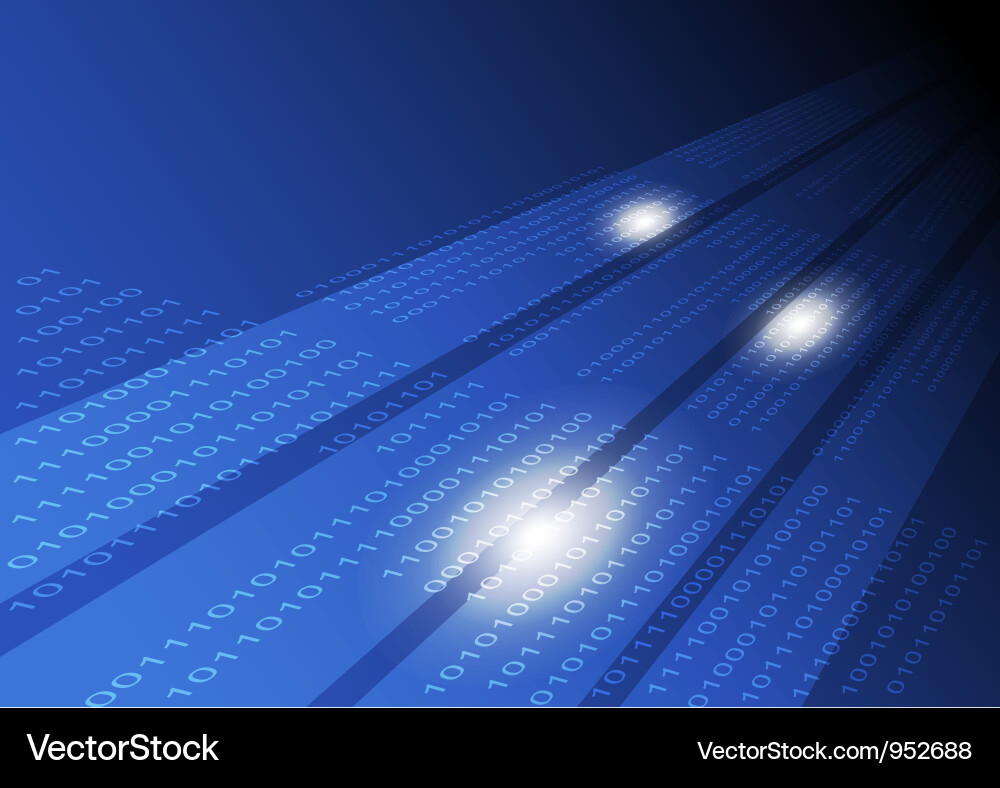 Digital Data Stream Background vector image