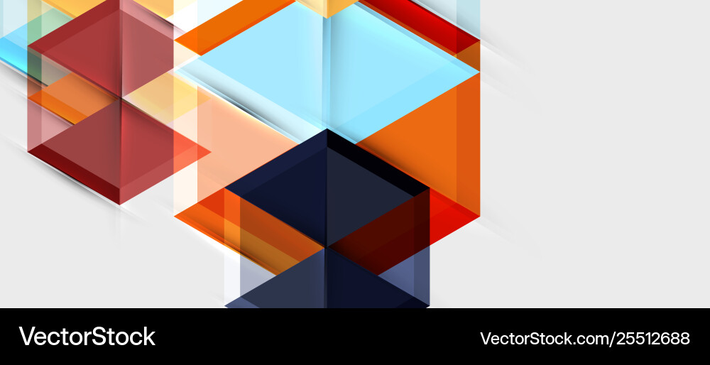 Geometric triangle and hexagon abstract background Geometric triangle and hexagon abstract background vector image