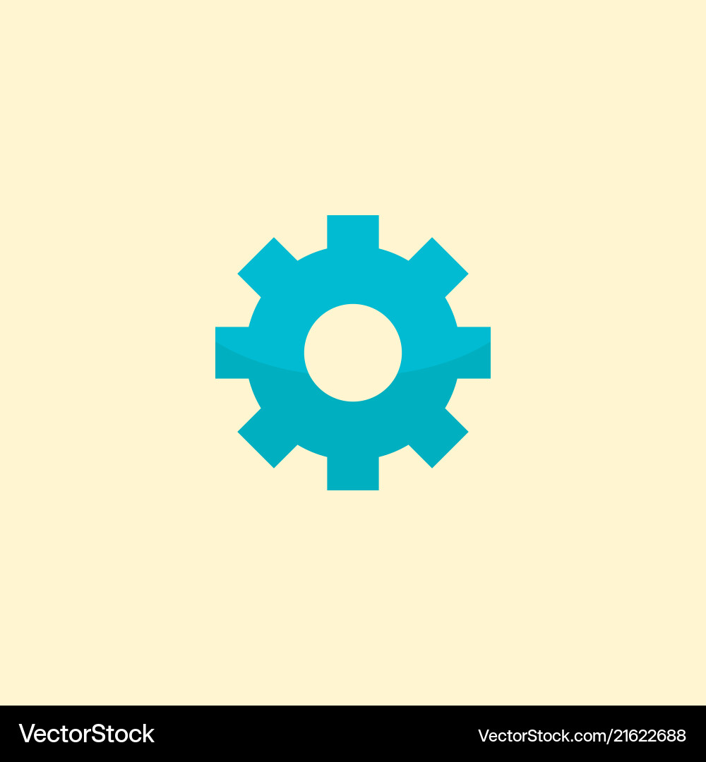 Setting icon flat element Setting icon flat element vector image