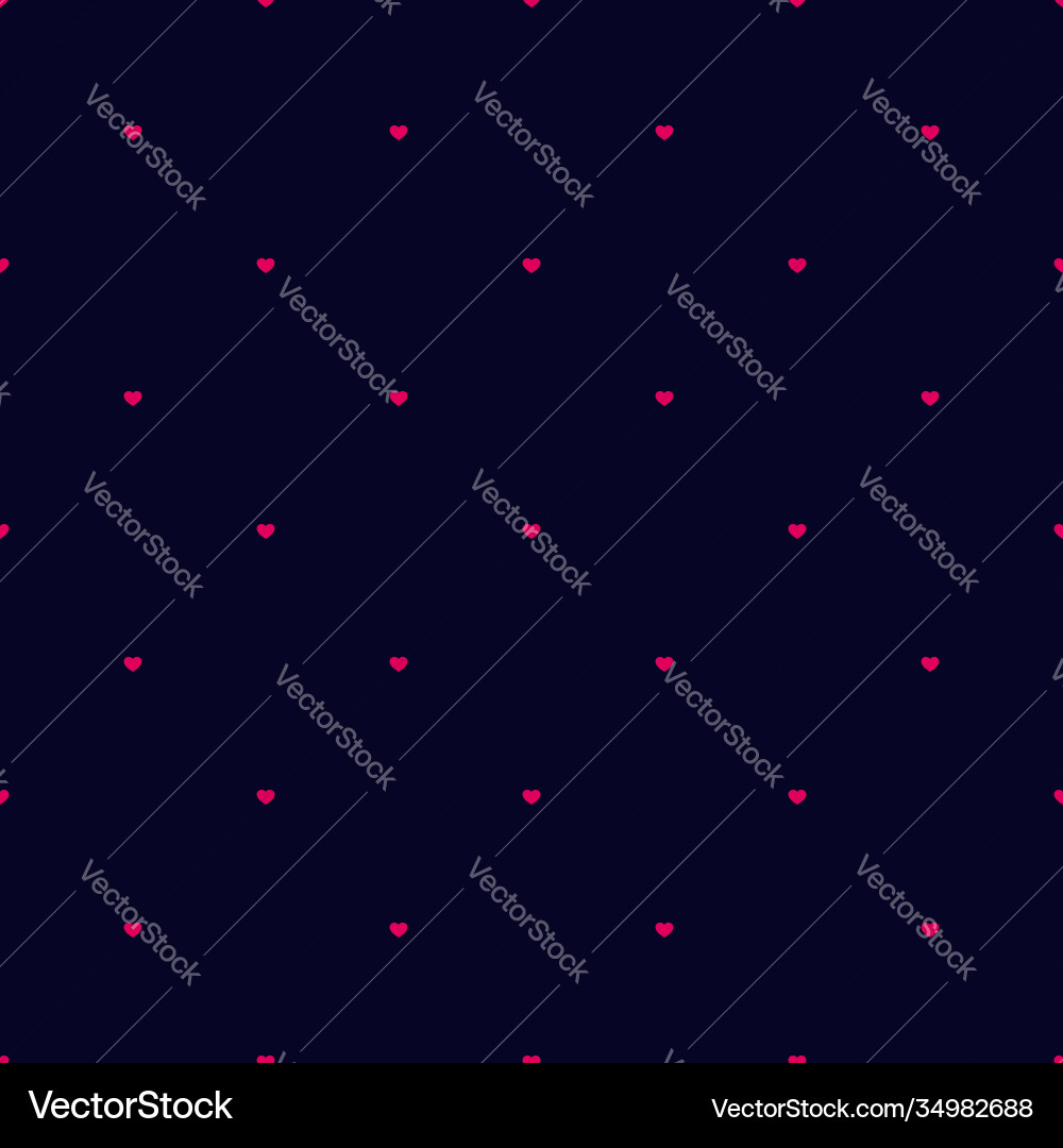 Subtle pattern with tiny red hearts on black bg Subtle pattern with tiny red hearts on black bg vector image