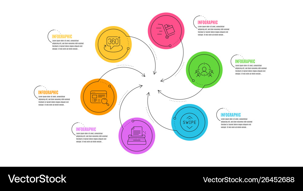 Website search swipe up and business targeting Website search swipe up and business targeting vector image