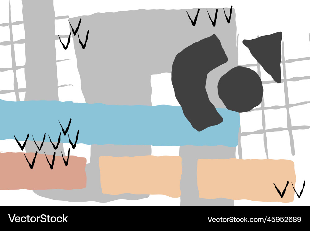 A modern style abstraction with composition made Vector Image