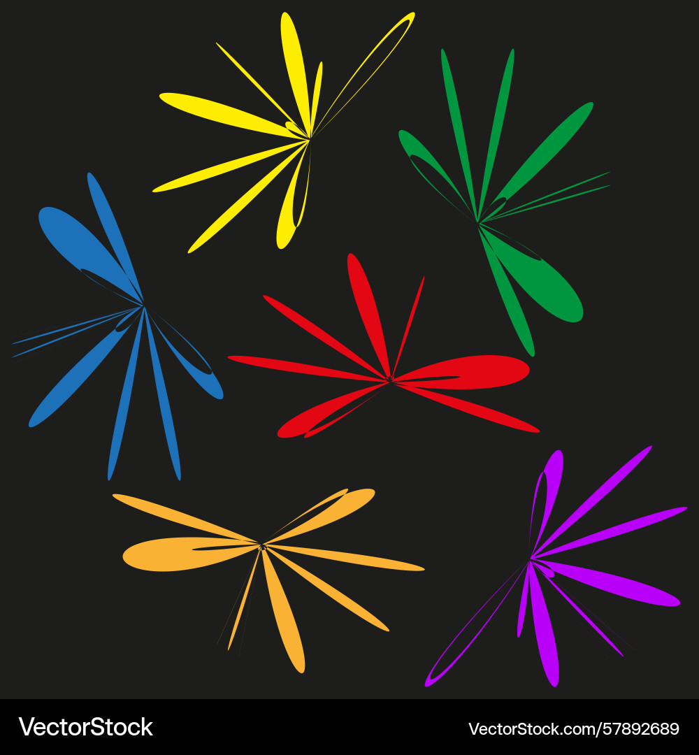 Abstract ray pattern colorful line design dynamic Abstract ray pattern colorful line design dynamic Vector Image