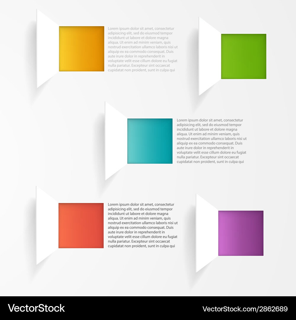 Background squares set web design Vector Image