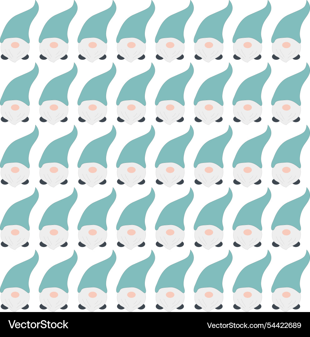 Blue dwarfs winter pattern texture background Vector Image