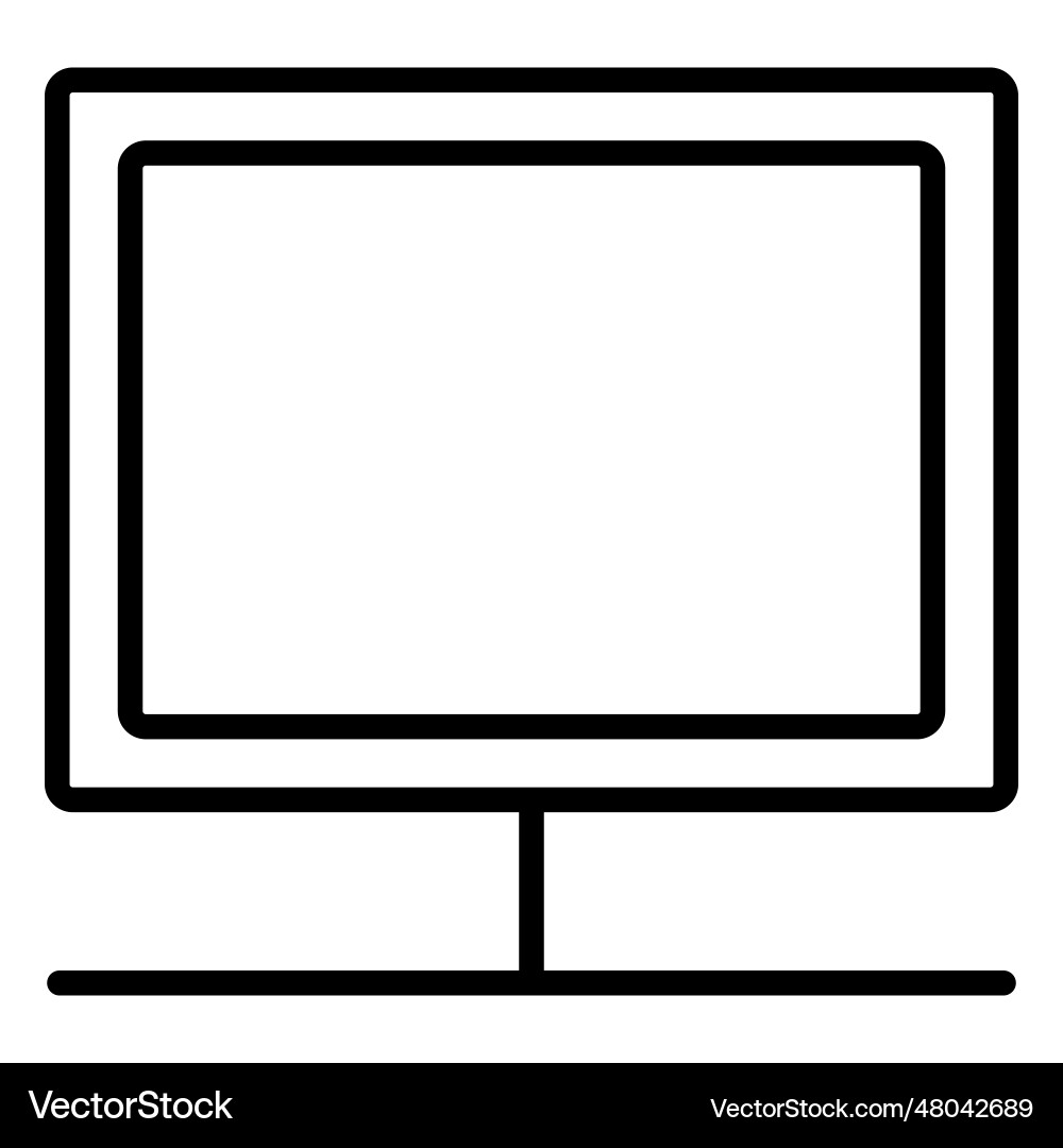Computer Monitor Schlagschule Icon Computer Monitor Schlagschule Icon vektorbild