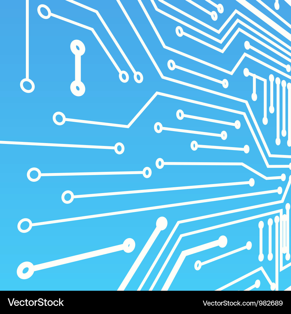 Electronic Circuit Board Background Vector Image