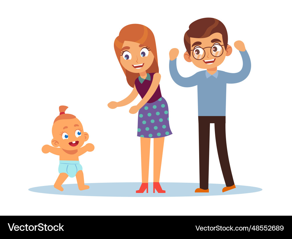 Eltern freuen sich auf ihr Baby Eltern freuen sich auf ihr Baby vektorbild