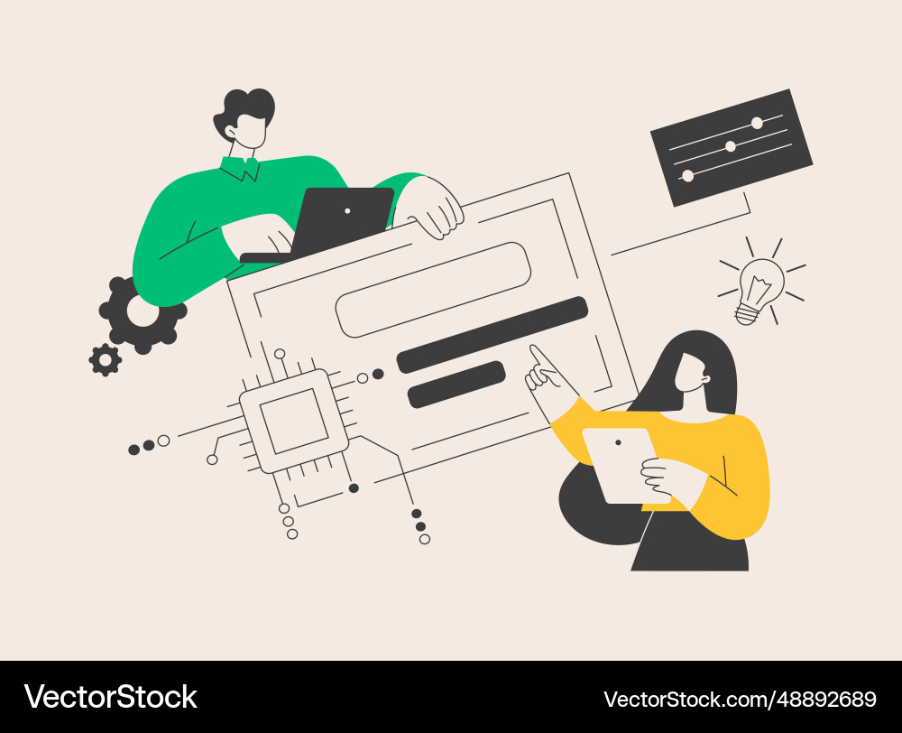 Naming and taglines abstract concept Naming and taglines abstract concept vector image