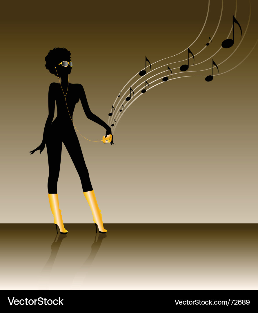 Retro Funk Dancer Vector Image
