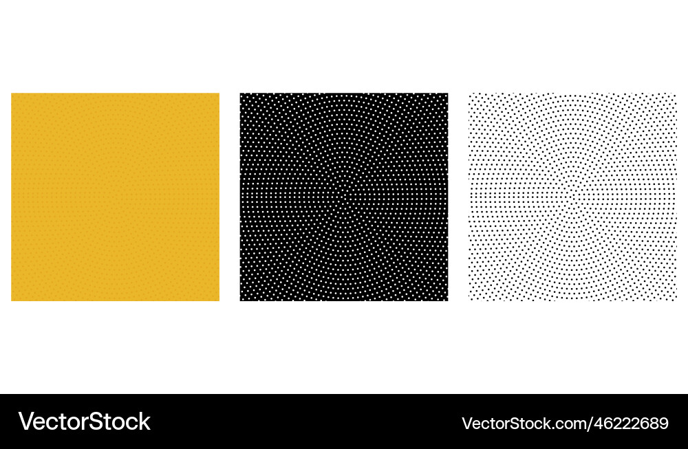 Set of halftone circle texture background grid Set of halftone circle texture background grid vector image