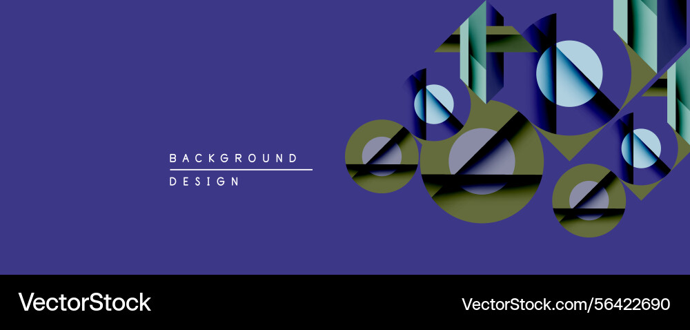 Abstract geometric composition overlapping Abstract geometric composition overlapping vector image