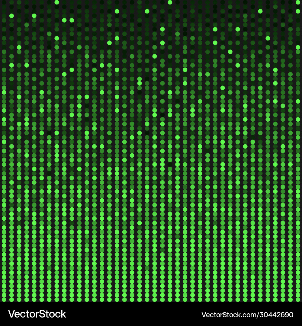 Background made green sequins glitters dots Background made green sequins glitters dots vector image