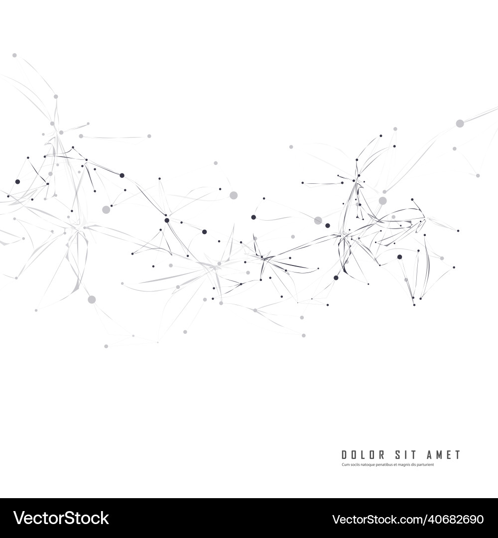 Connect abstract dots and lines network Connect abstract dots and lines network vector image