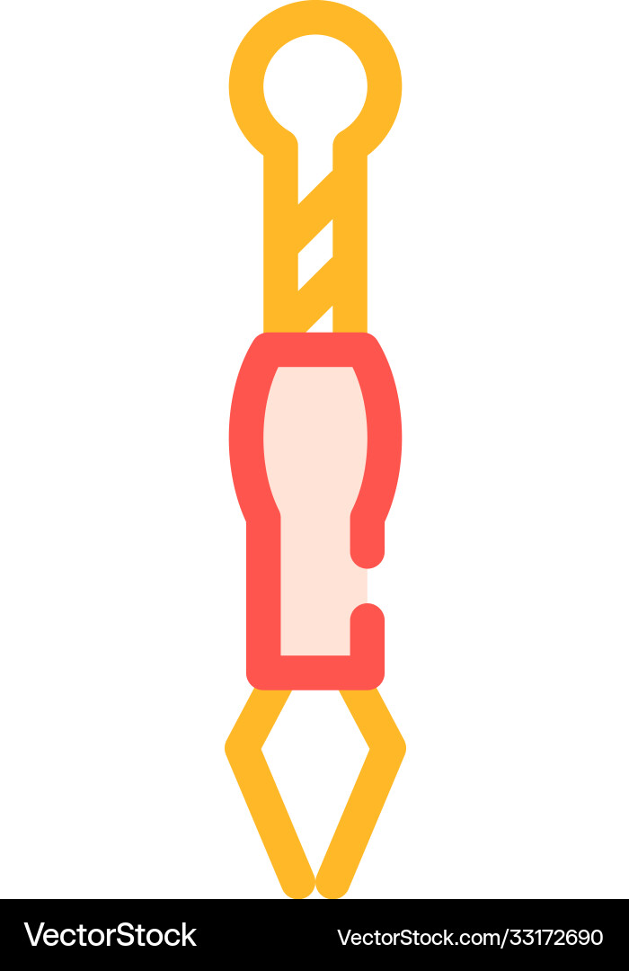 Cord for play game with cat color icon Vector Image