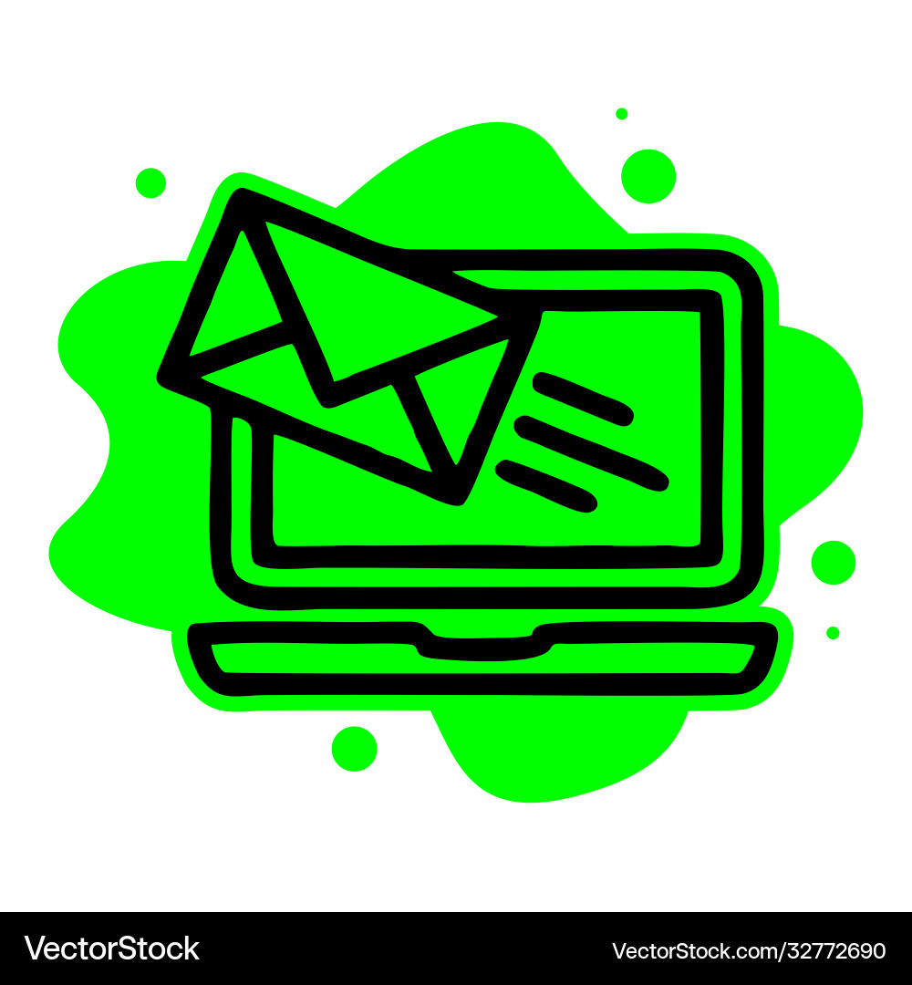 Email Campaign Icon - Sending Message vector image