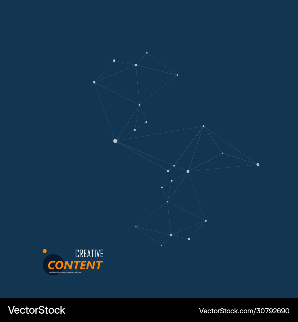 Geometric abstract structure with connected line Geometric abstract structure with connected line vector image
