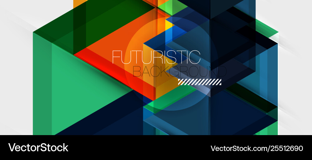 Geometric triangle and hexagon abstract background Geometric triangle and hexagon abstract background Vector Image