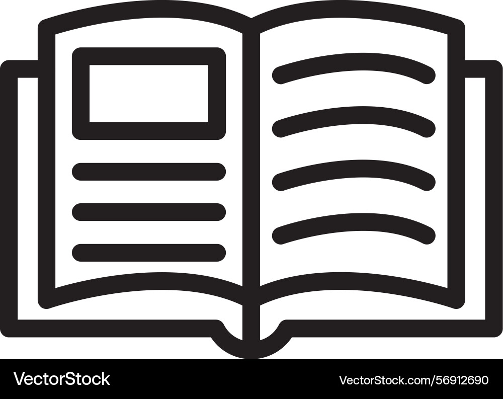 Homework linear style icon design vector image