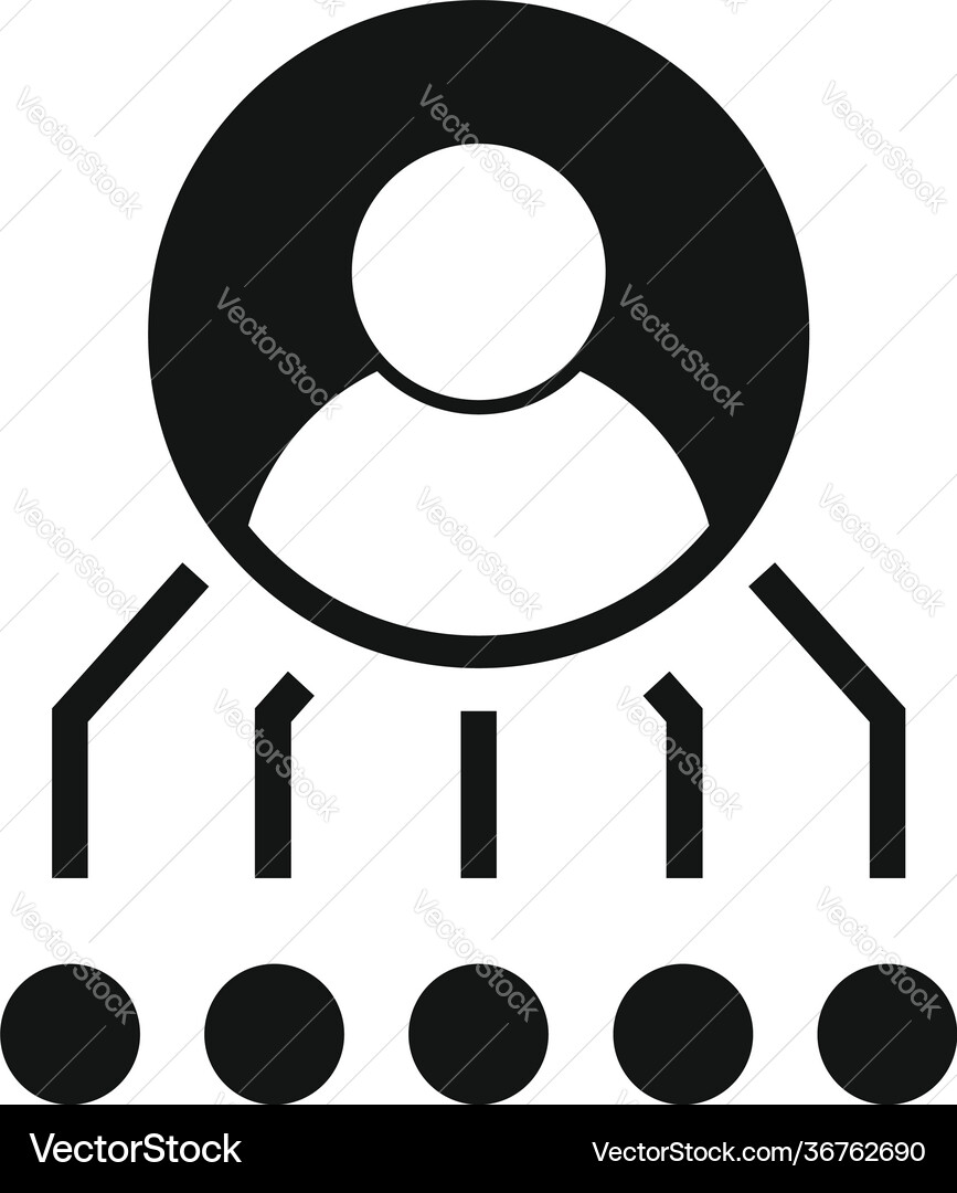 Restructuring profile icon simple style Vector Image