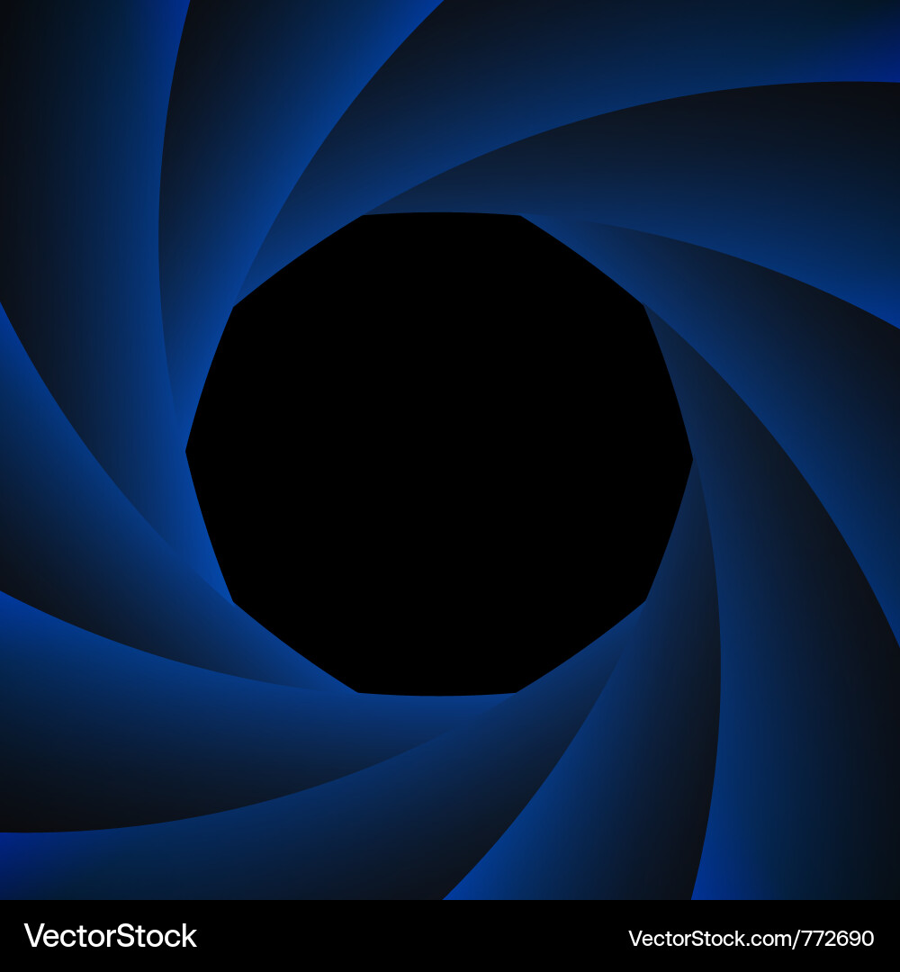 Shutter Vortex Photo Frame vector image