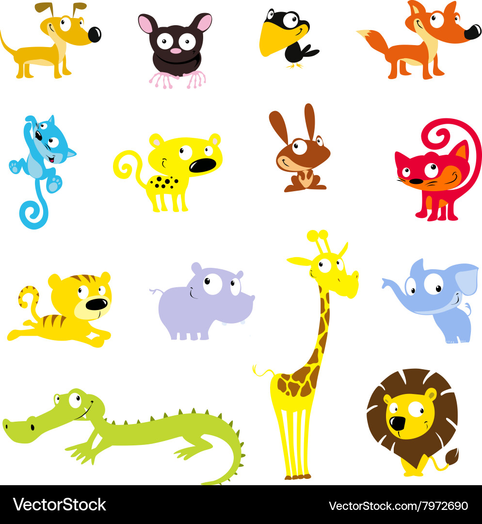 Simple cute animal symbol - icon Royalty Free Vector Image