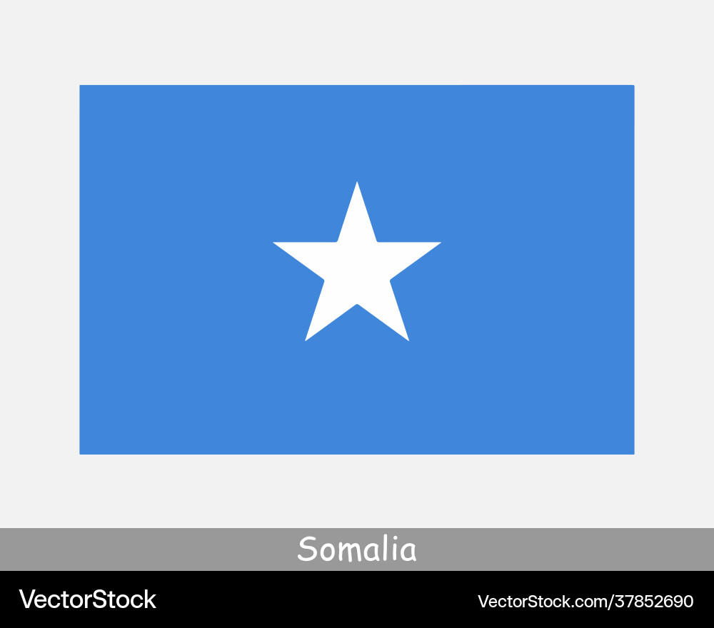 Somalia somali Nationale Flagge Banner Symbol Somalia somali Nationale Flagge Banner Symbol vektorbild