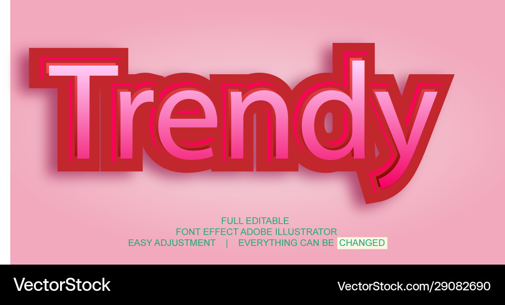 Text effect design editable template easy Text effect design editable template easy vector image