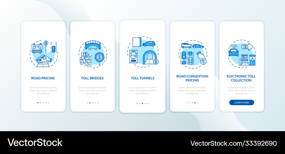 Toolways onboarding mobile app page screen Toolways onboarding mobile app page screen vector image