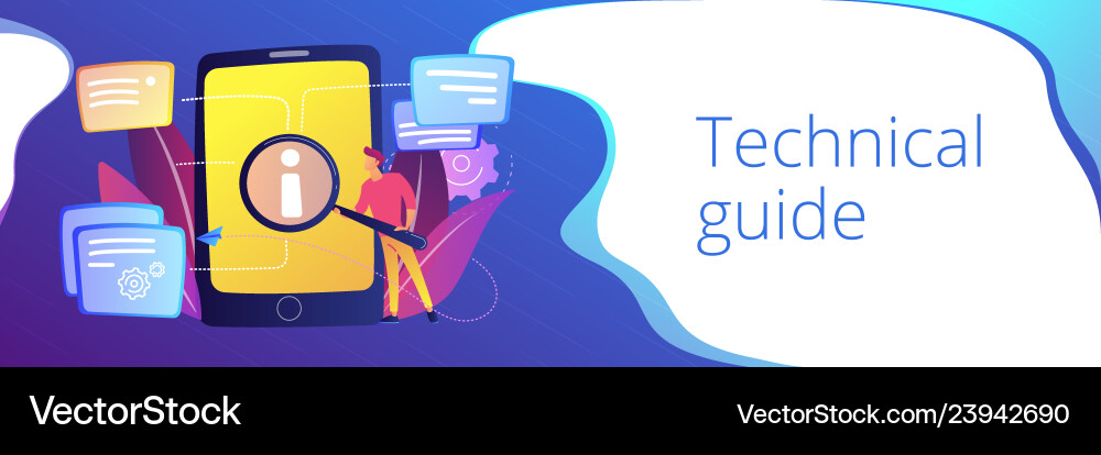 User guide header banner User guide header banner vector image