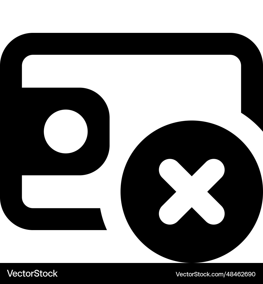 Wallet discarded for being not in use vector image