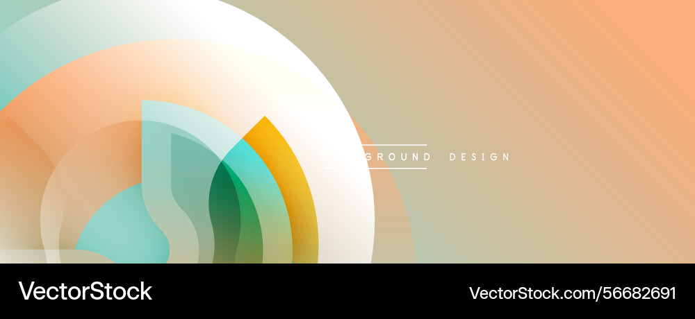 Abstract design features layered circles soft Abstract design features layered circles soft vector image