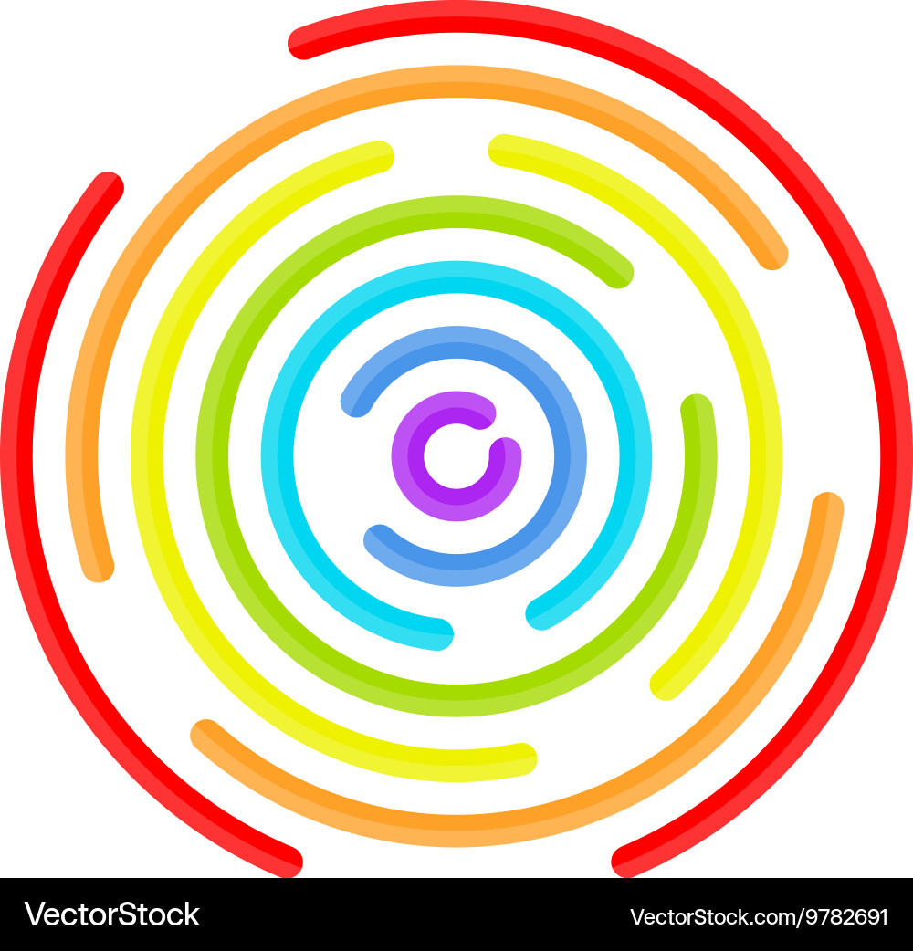 Abstract vortex line background vector image