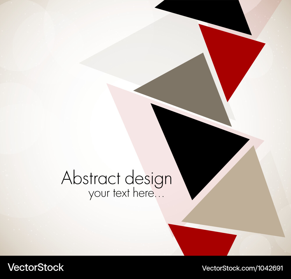 Geometric Triangle Pattern vector image