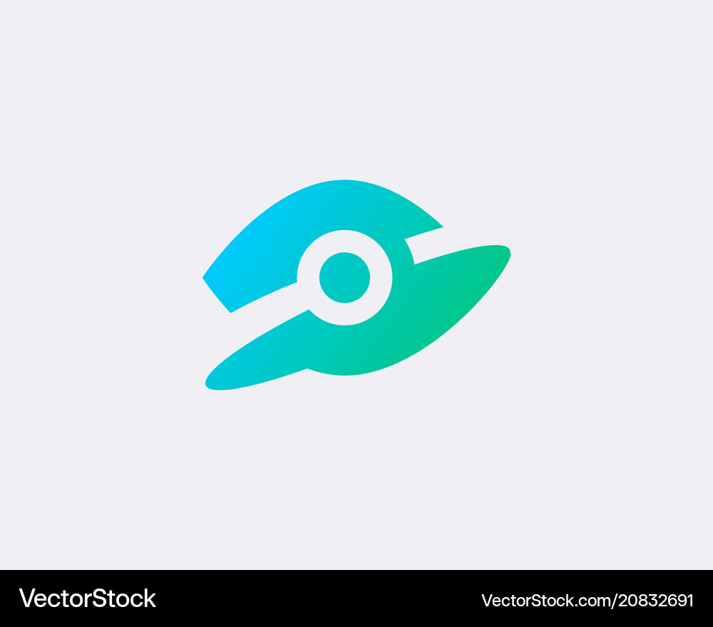 Global search eye logotype abstract start success Global search eye logotype abstract start success vector image