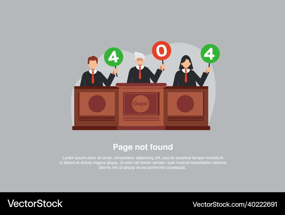 Internet network warning 404 error page or file Vector Image