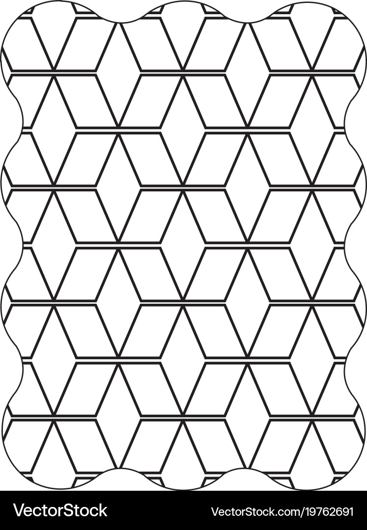 Line figure with pattern abstract shapes Vector Image