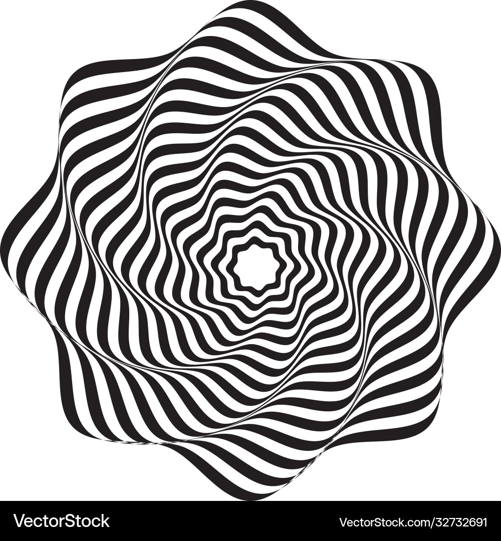 Monochrome waves and forms background vector image
