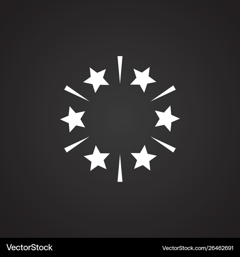 Sparkle icon on background for graphic and web Vector Image