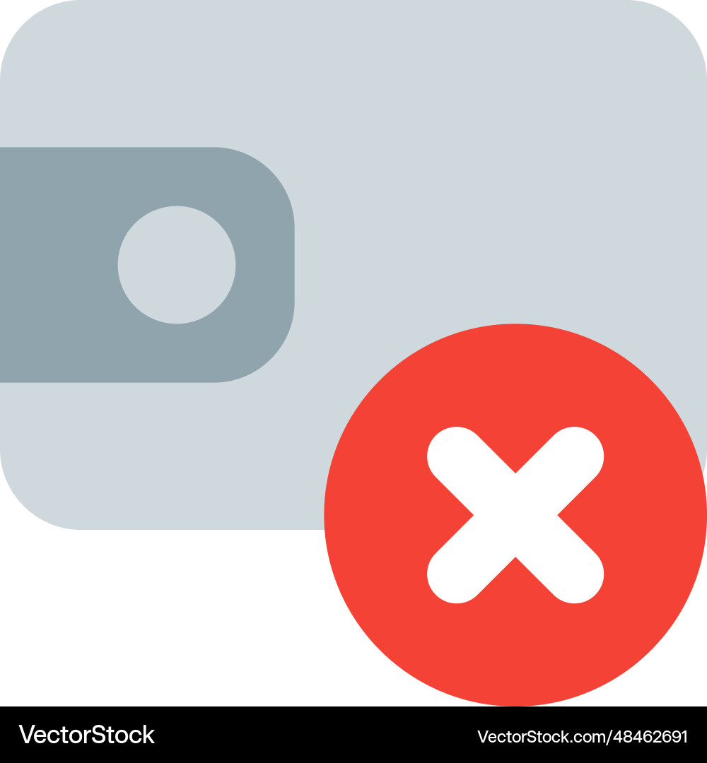 Wallet discarded for being not in use vector image