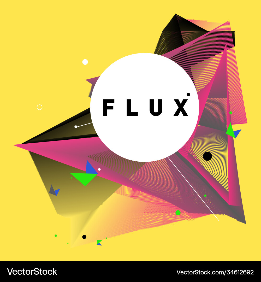 3d colorful wave background dynamic flux effect 3d colorful wave background dynamic flux effect vector image