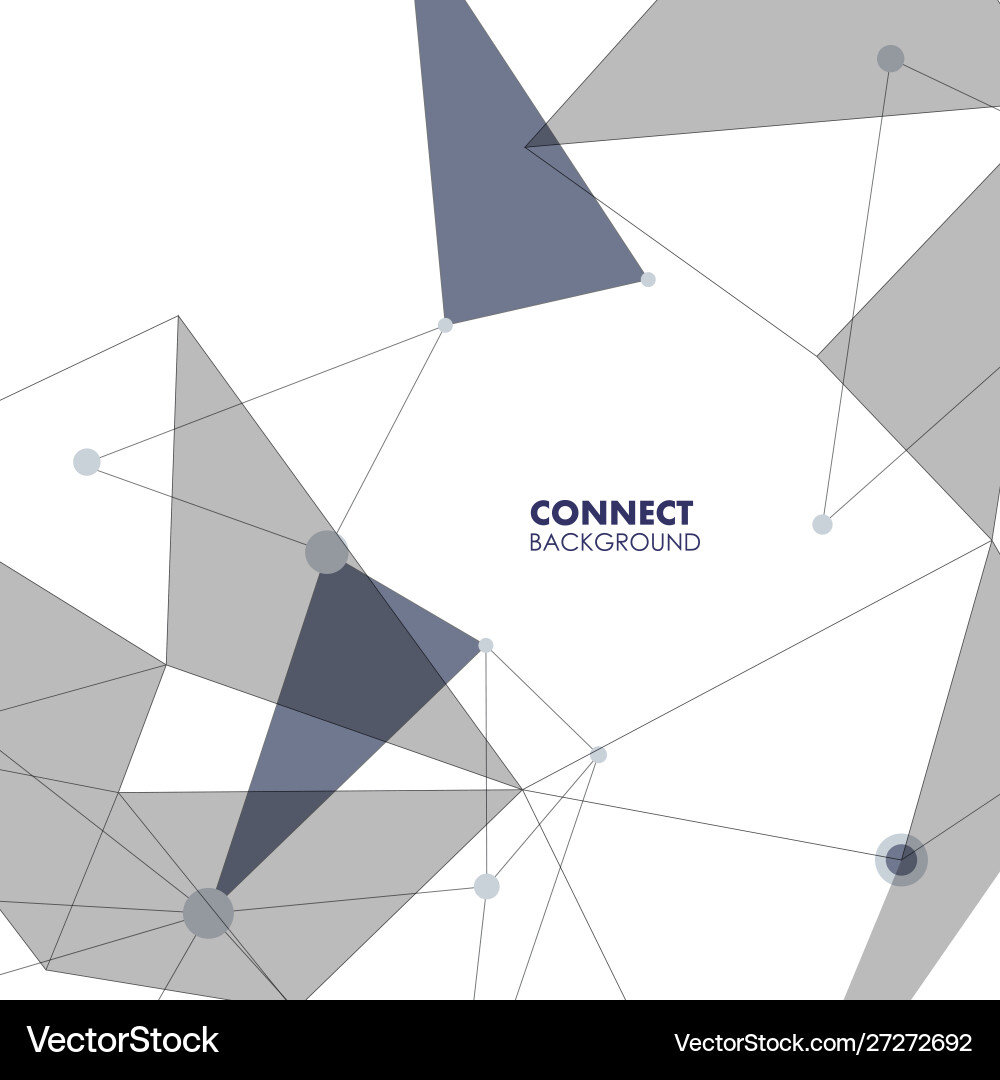 Abstract polygonal with connecting dots and lines Abstract polygonal with connecting dots and lines vector image
