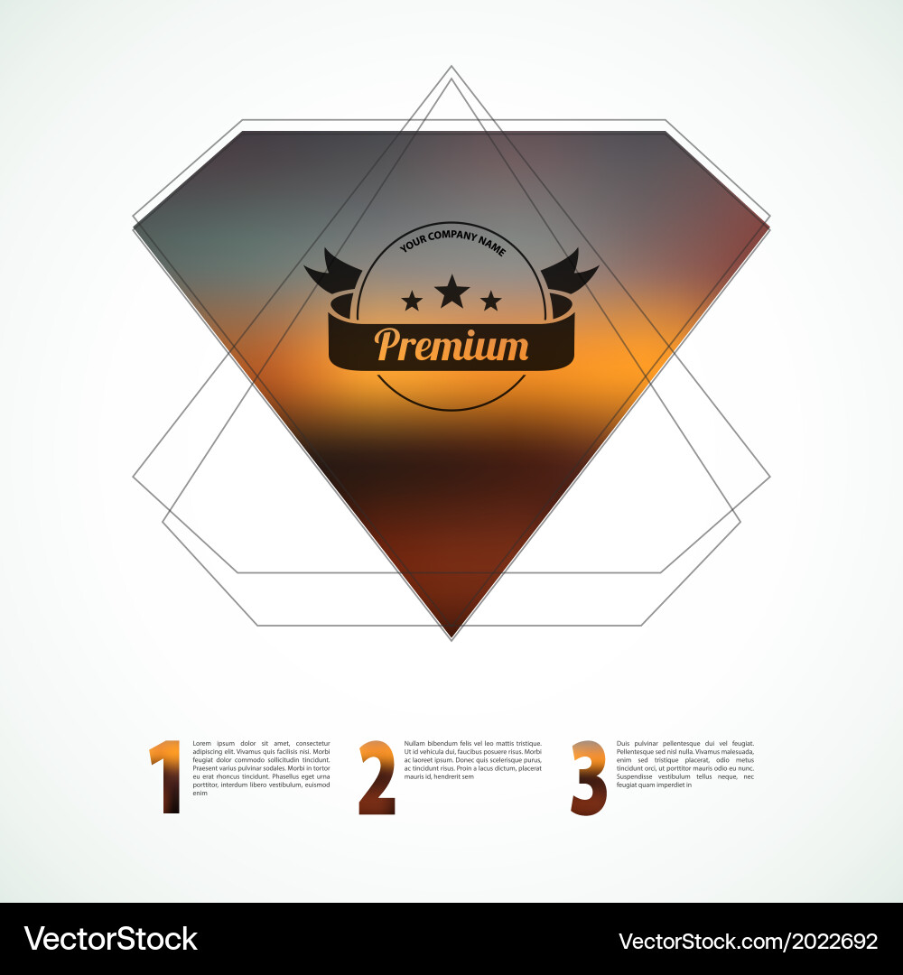 Blurred web design template vector image